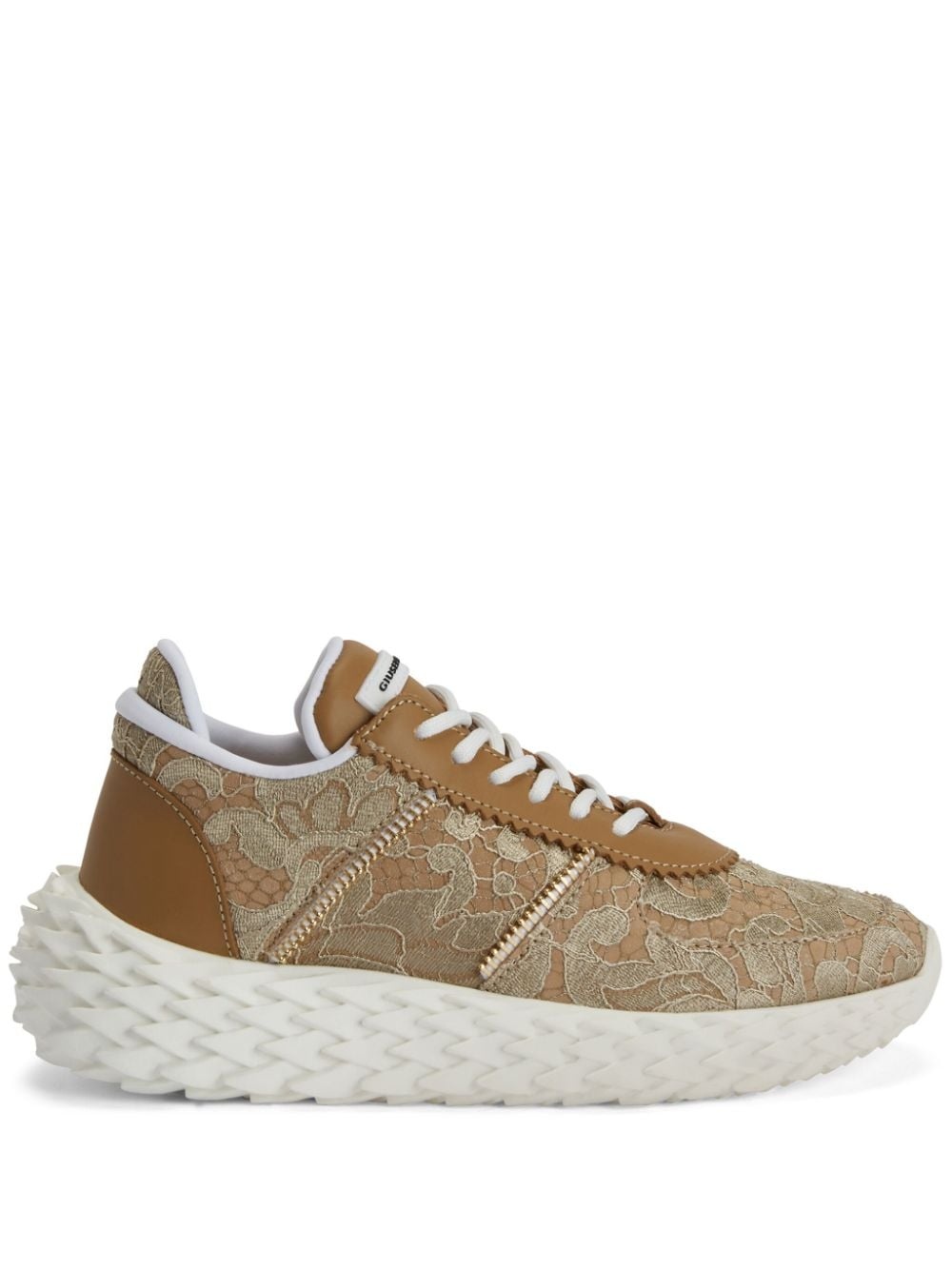 Urchin lace-overlay sneakers - 1