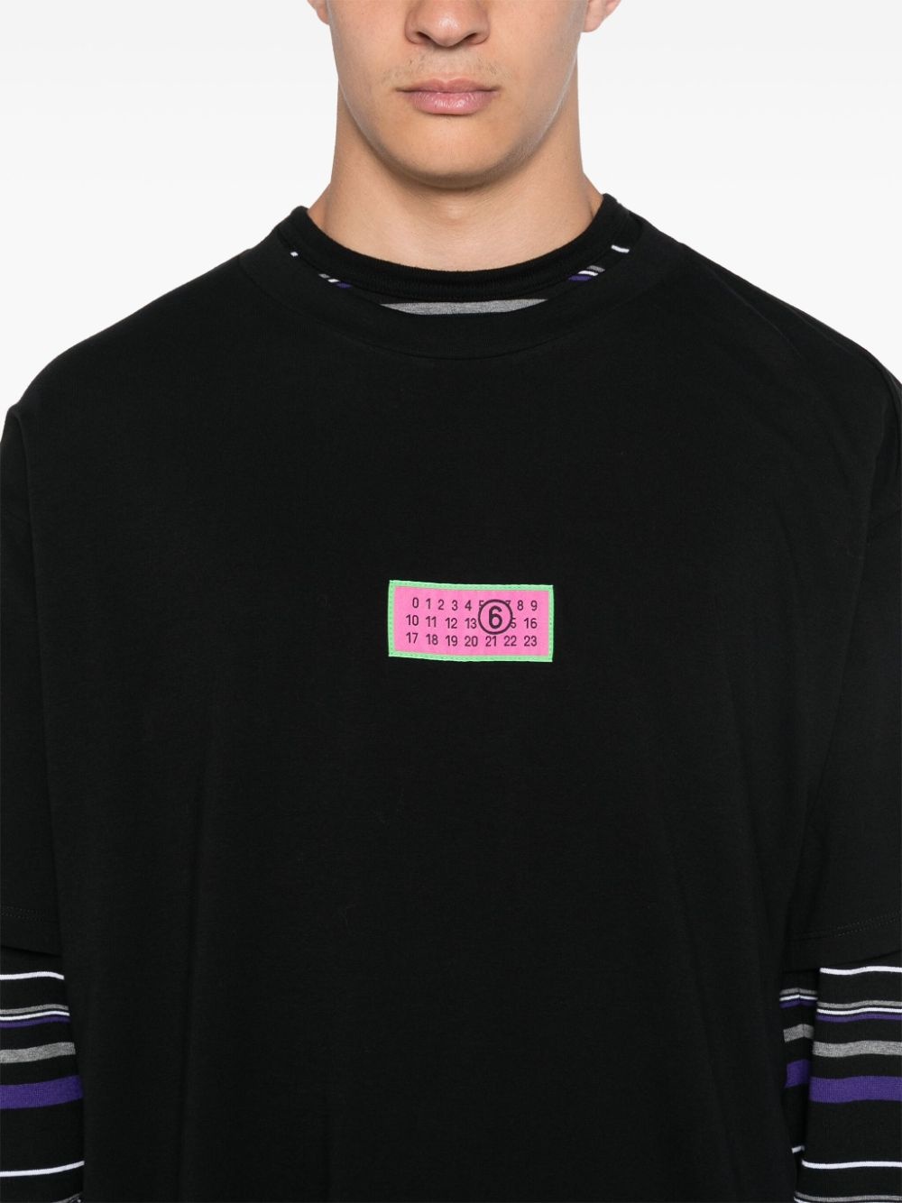 numbers-motif T-shirt - 5