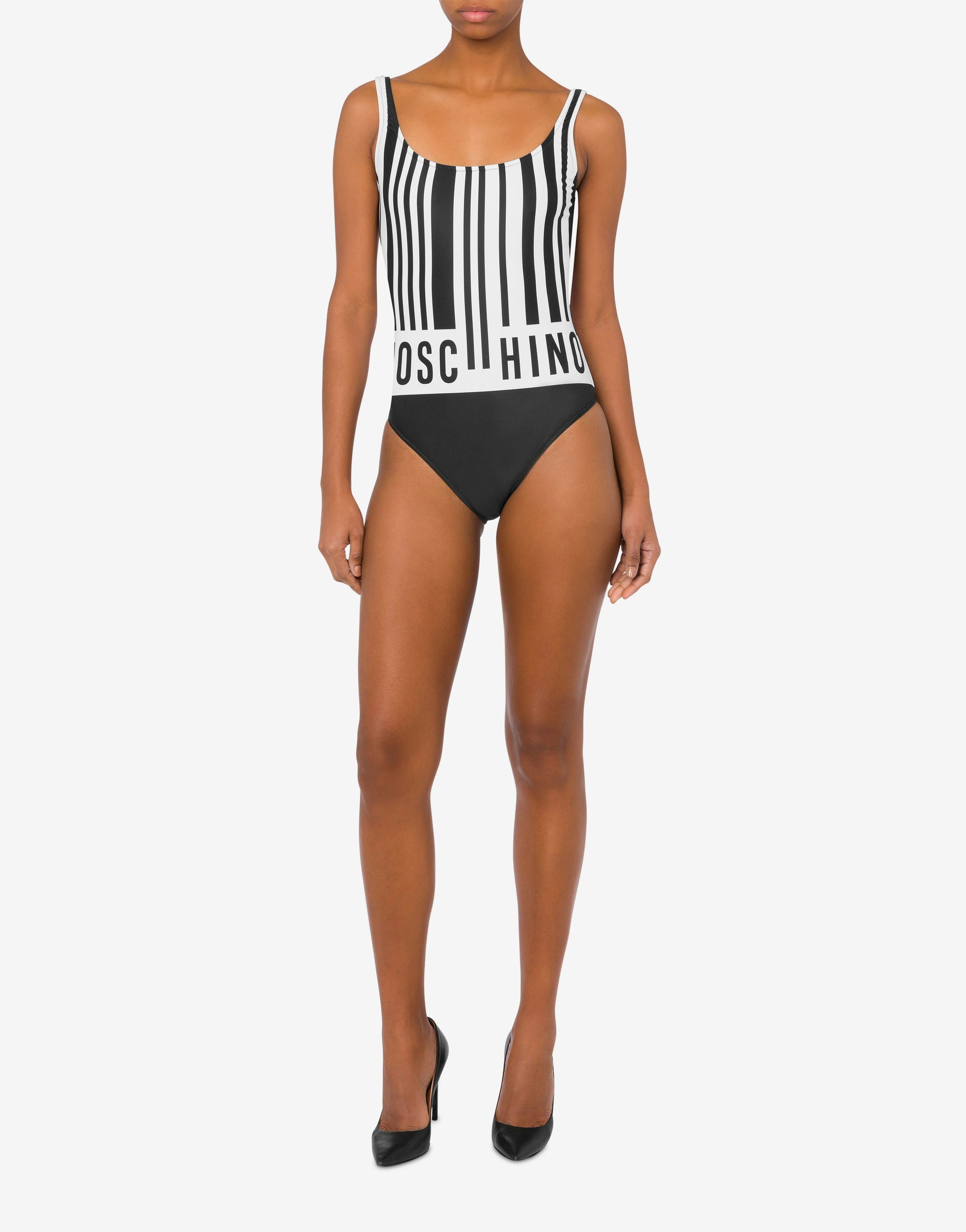 SWIMSUIT WITH BARCODE PRINT - 2