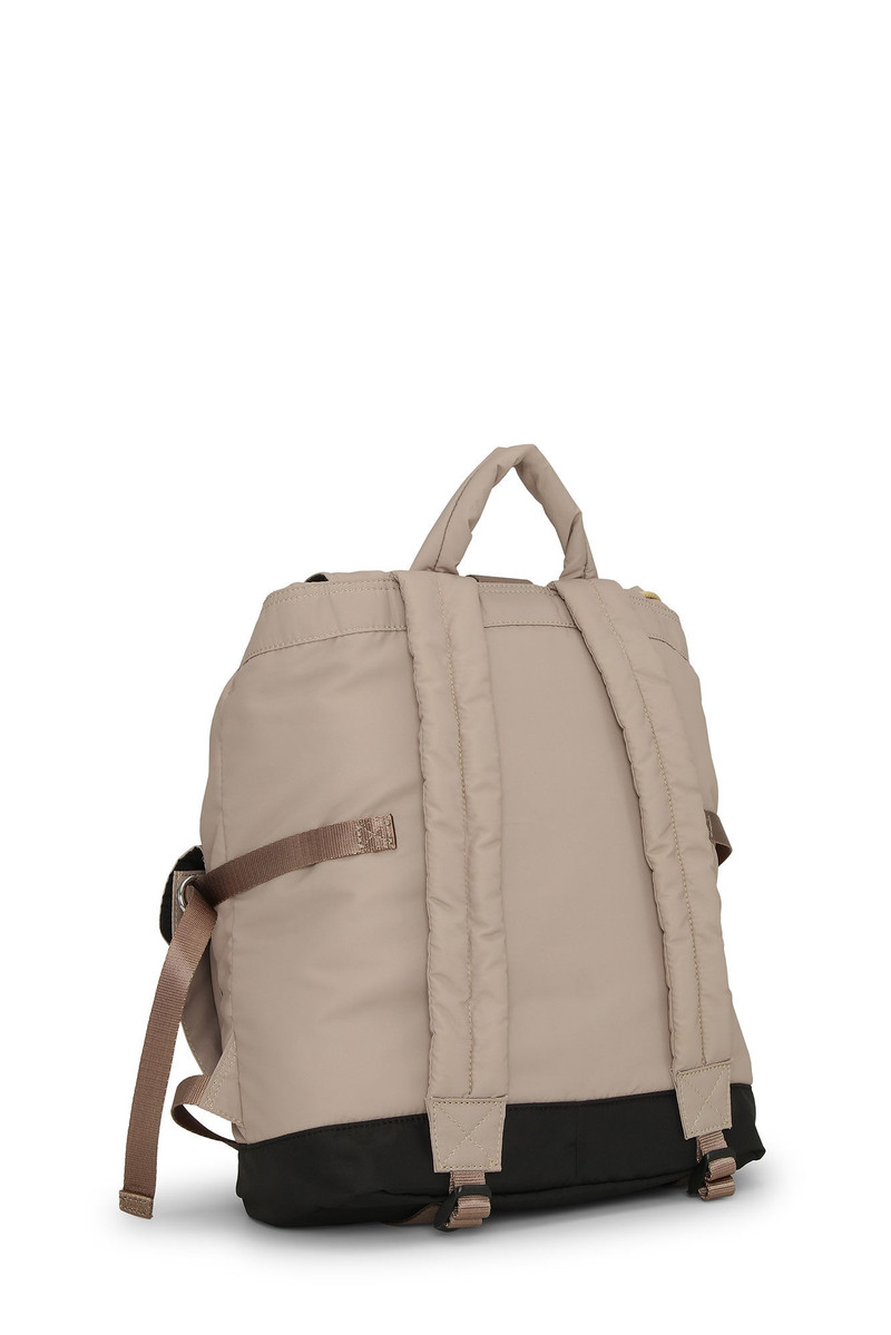 GANNI LIGHT GREY TECH BACKPACK outlook