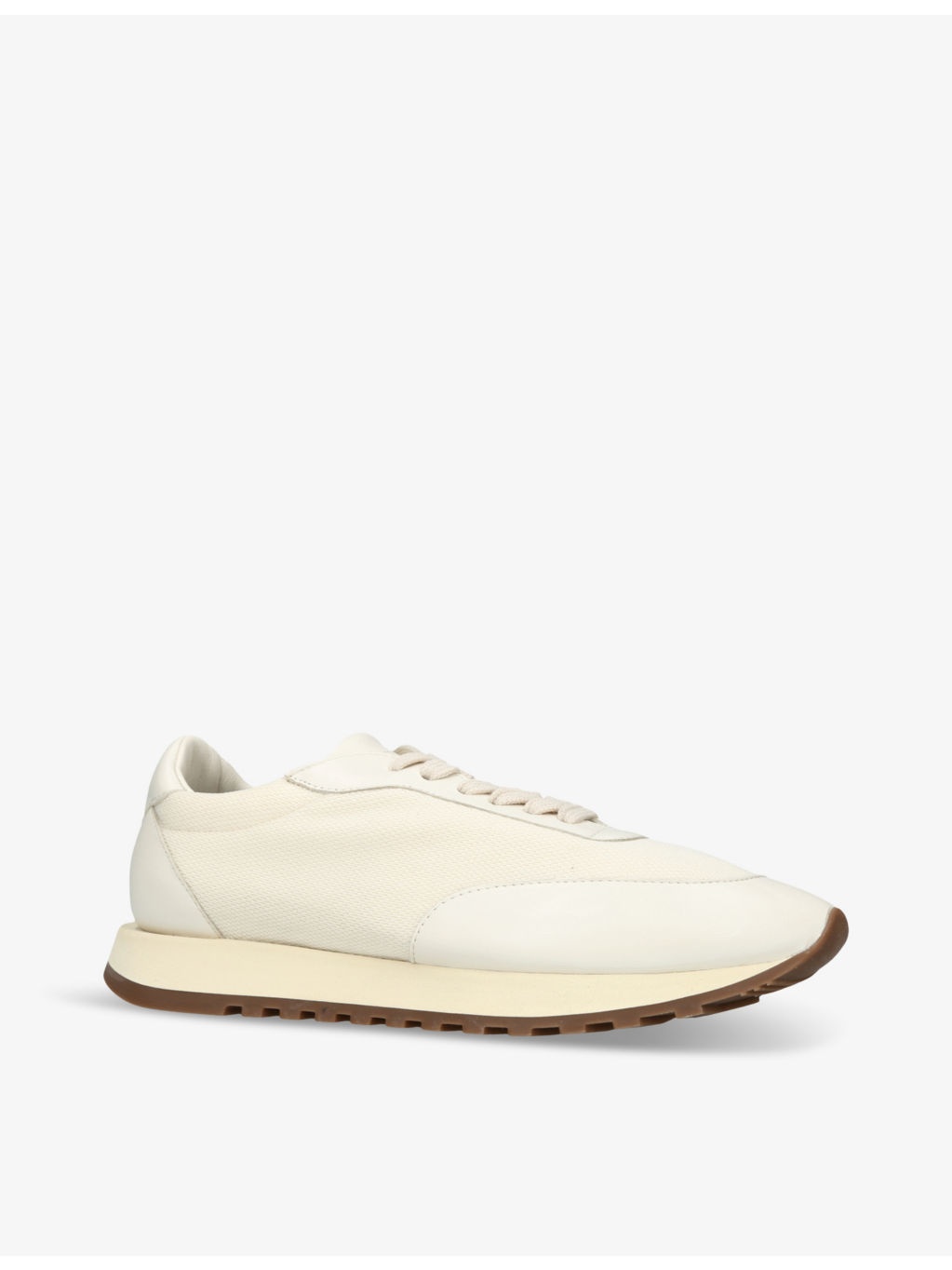 Owen Runner panelled leather and mesh low-top trainers - 3
