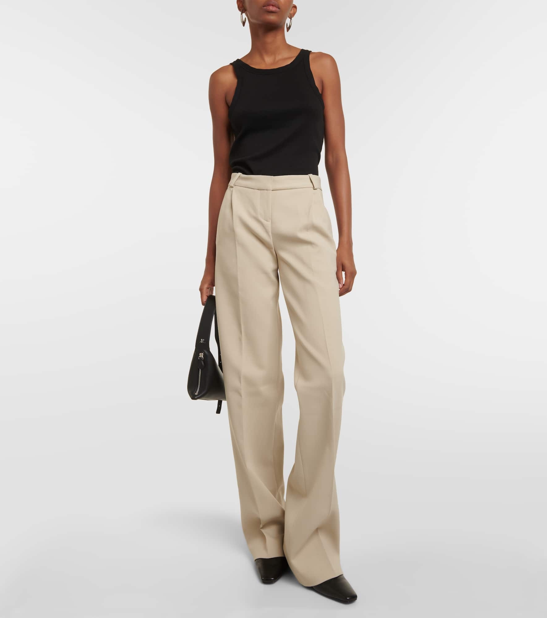 Low-rise straight pants - 2