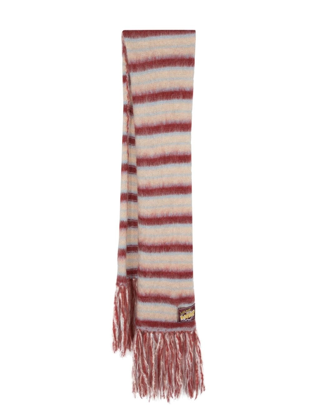 striped knit scarf - 1