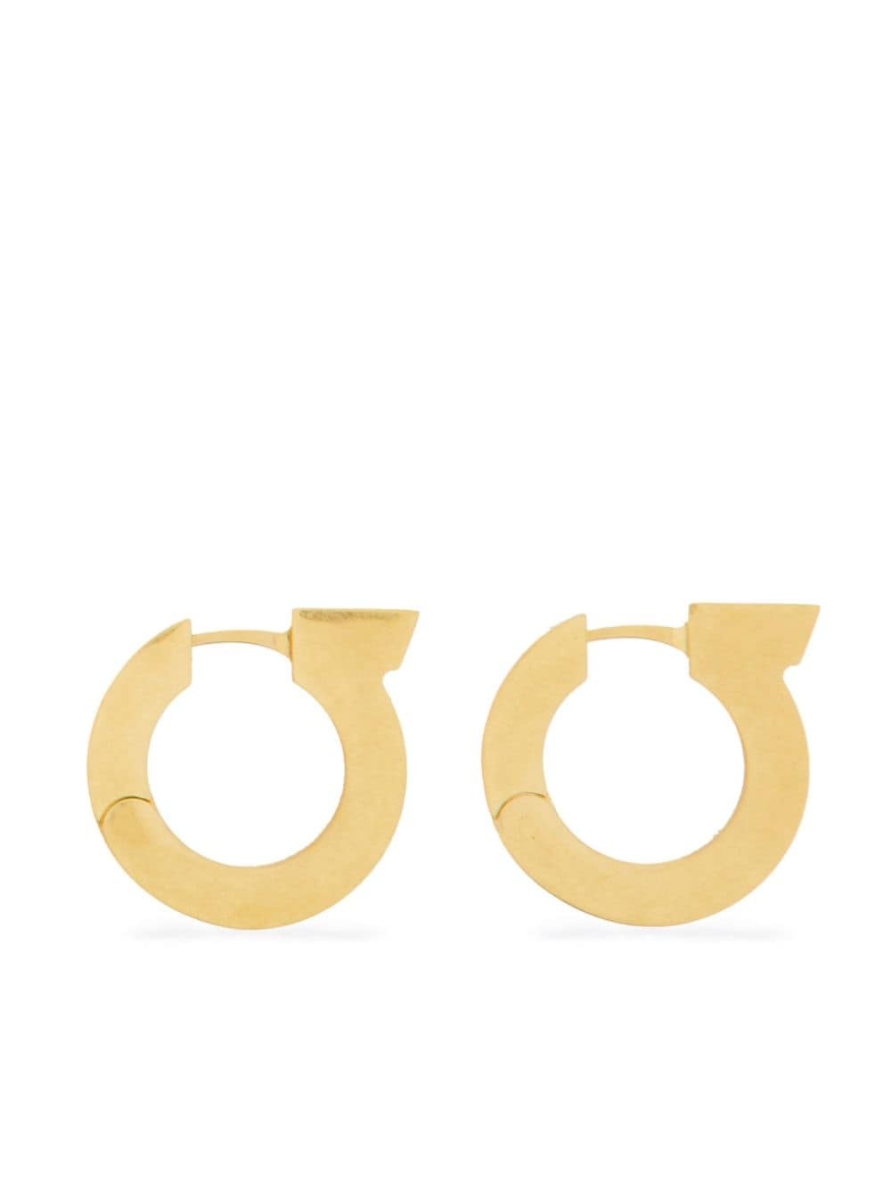 Gancini logo-engraved earrings - 1
