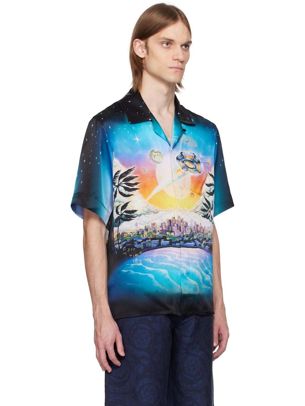 Multicolor 'La Prémonition' Silk Shirt - 2