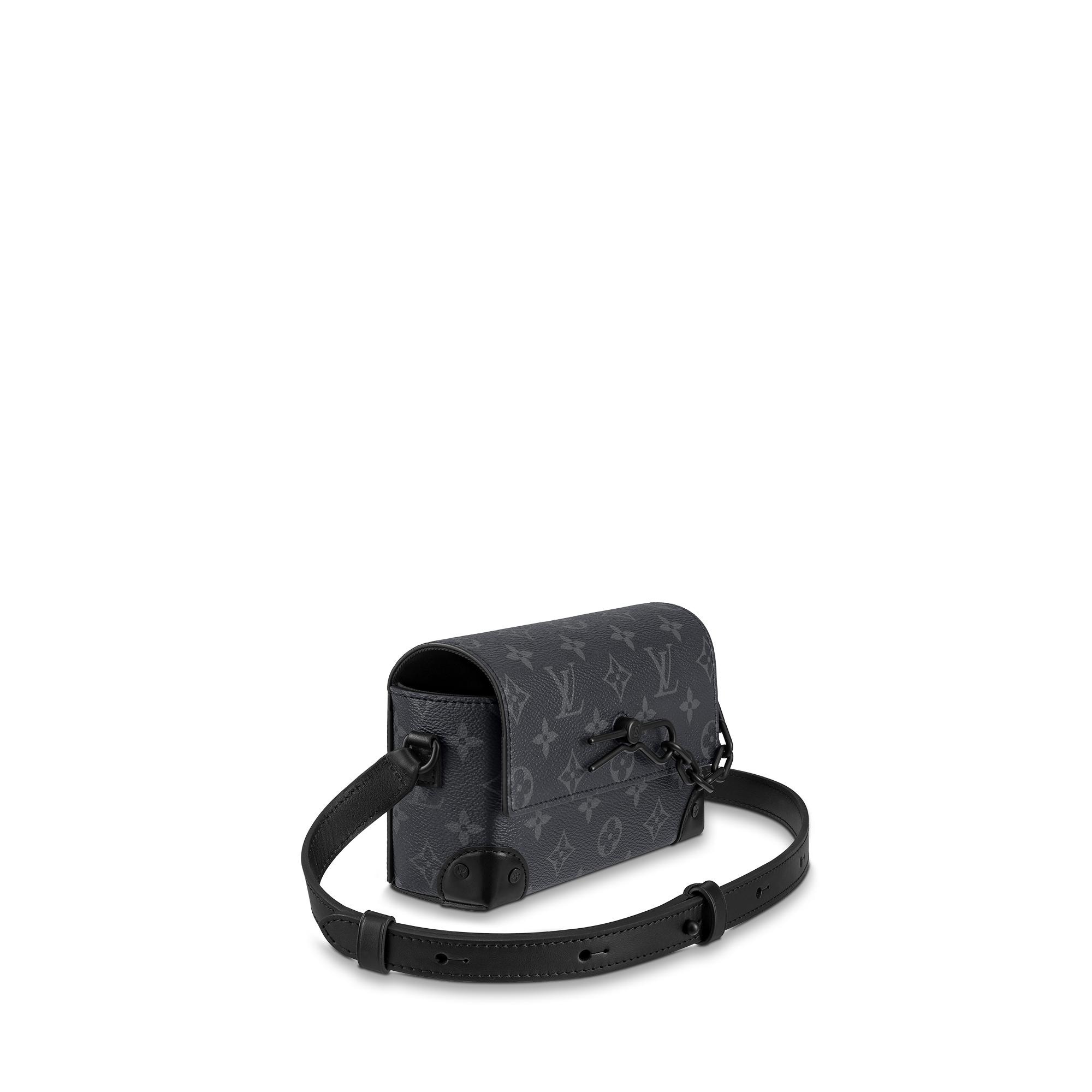 【クラシックとモダンの融合】LV Steamerウェアラブルウォレット Steamer Wearable Wallet Monogram Eclipse - Men - Bags