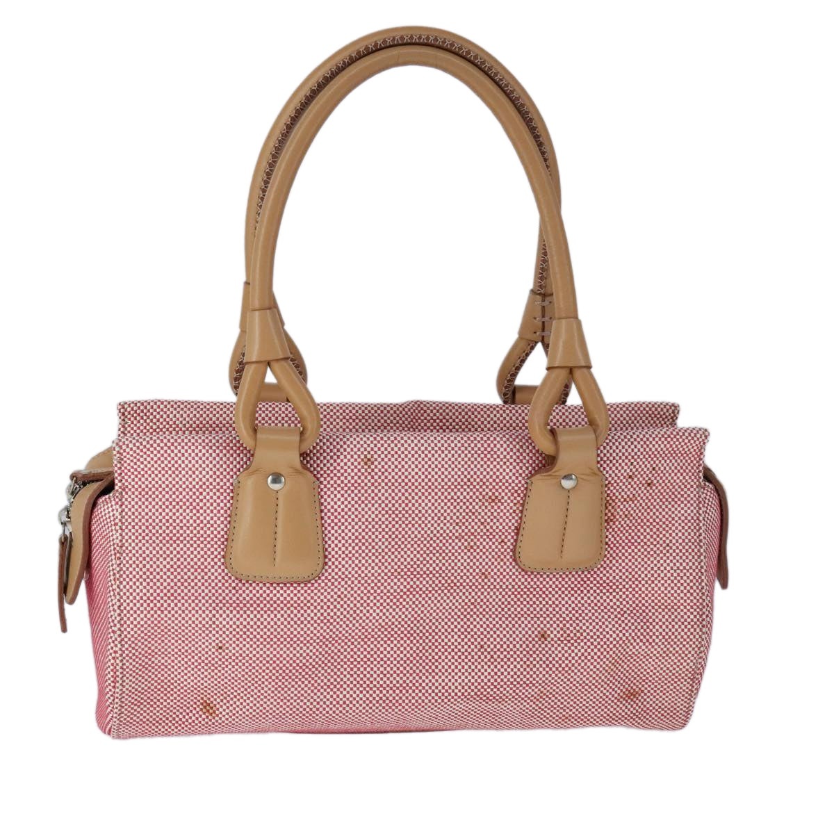 Burberry Hand Bag Canvas Red - 13