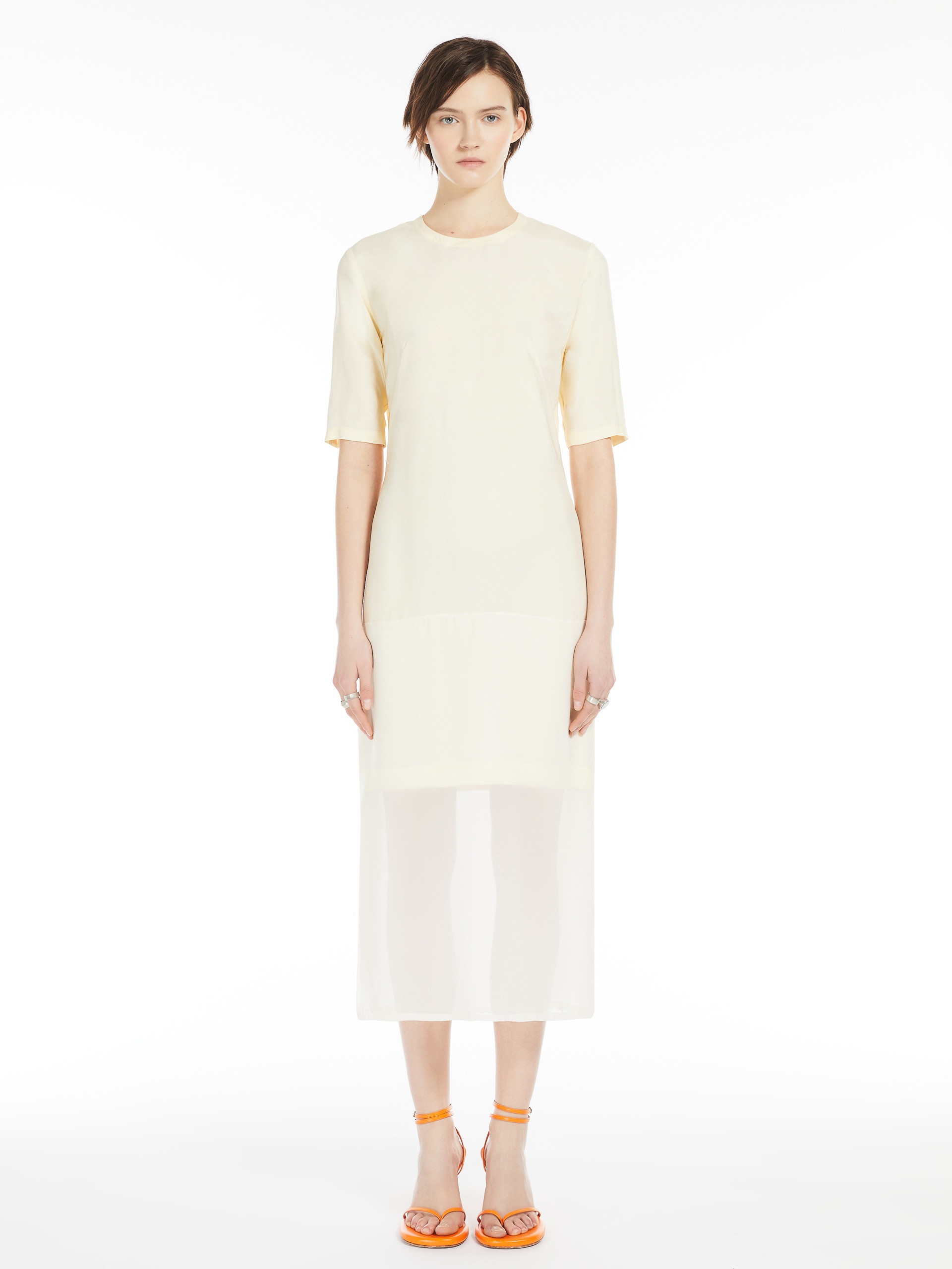 ZAINO Dress with chiffon insert - 3