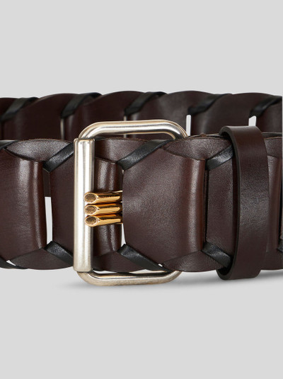 Etro WOVEN LEATHER BELT outlook