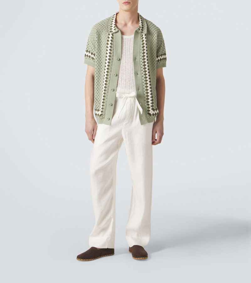 FRESCOBOL CARIOCA Luan linen-blend straight pants outlook