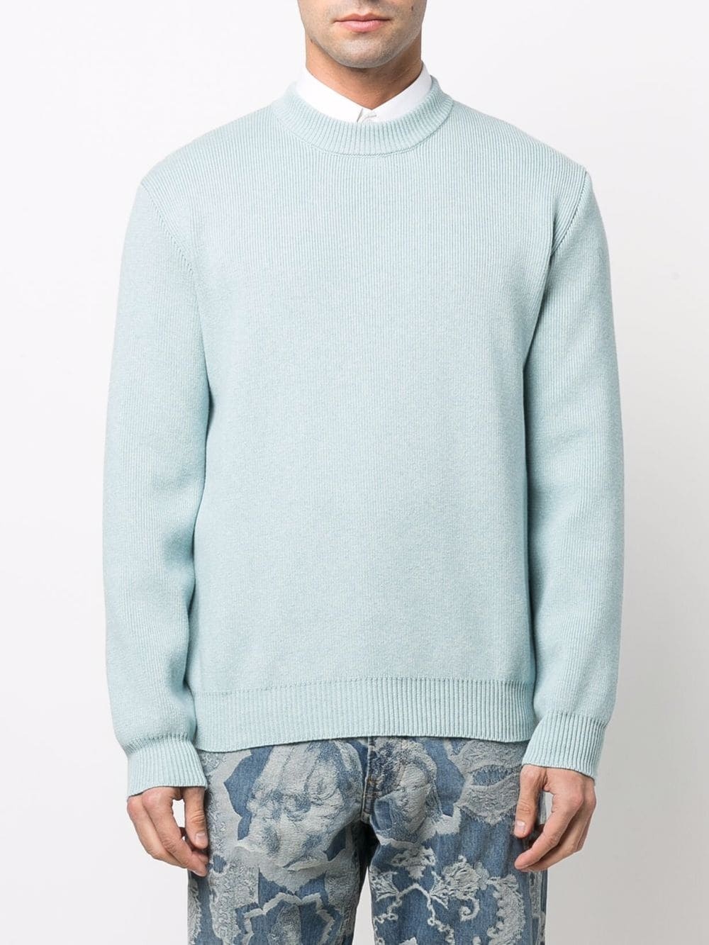 patch-letter long-sleeve jumper - 3