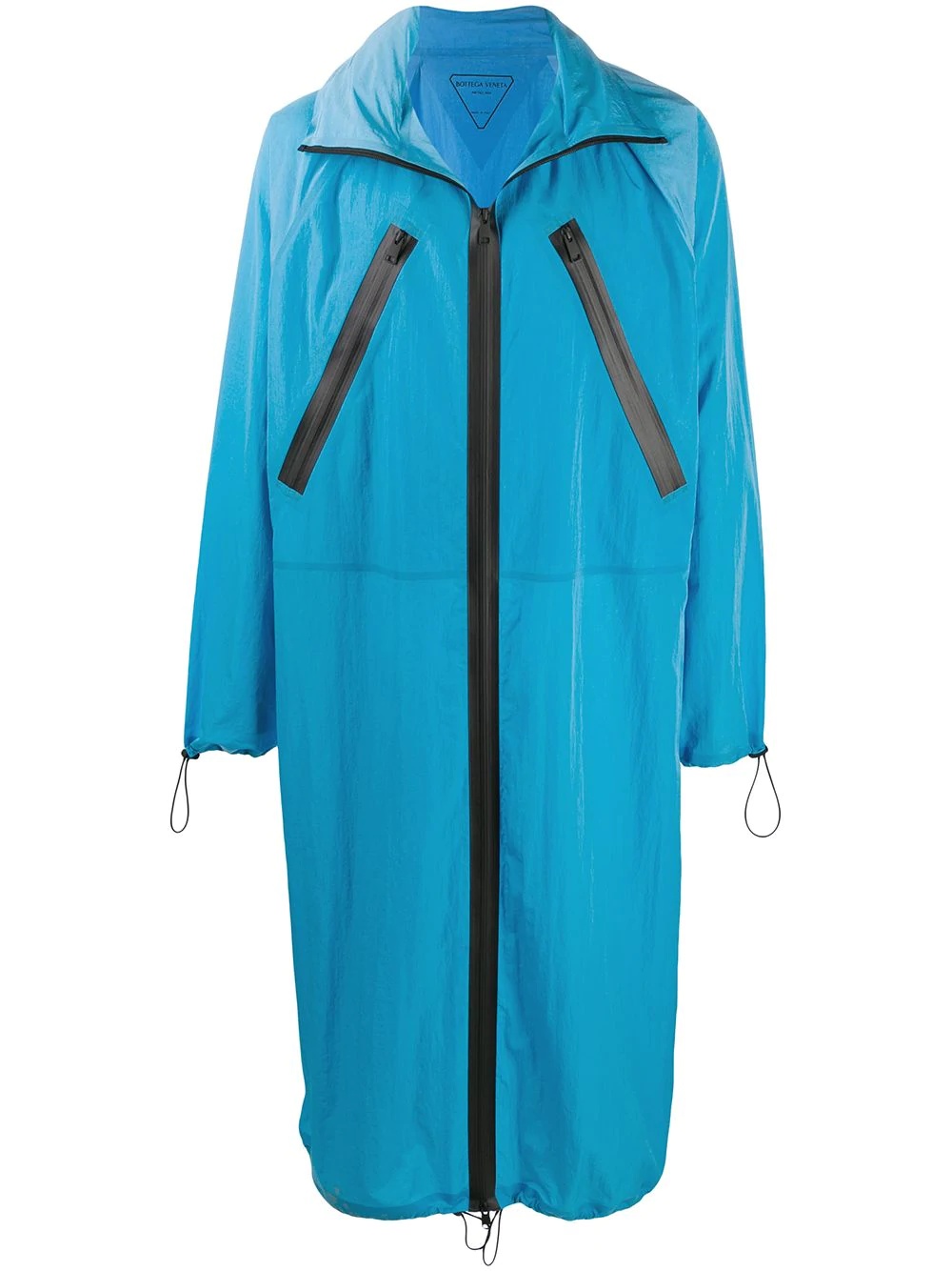 oversized zipped raincoat - 1