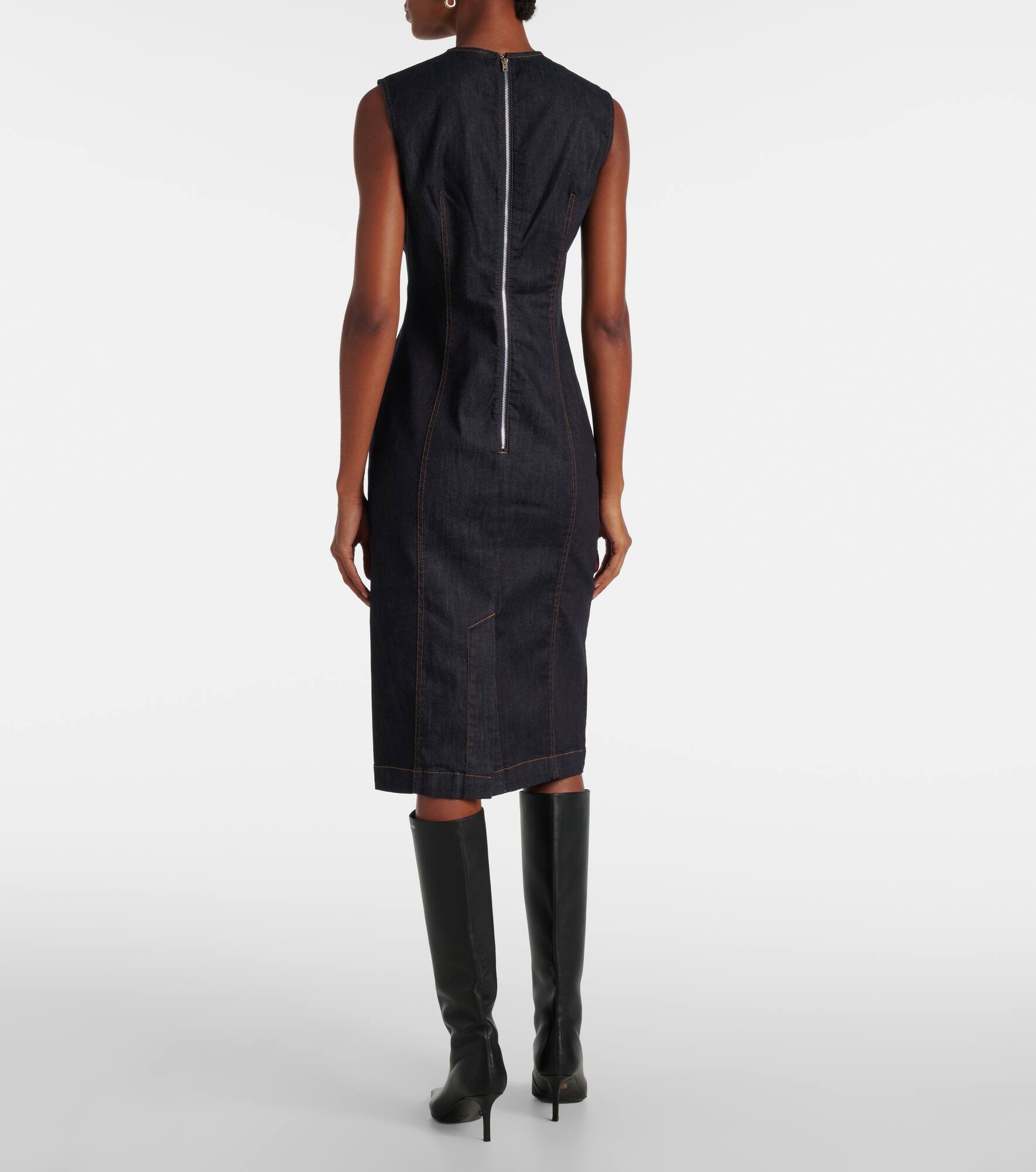 Denka denim midi dress - 3