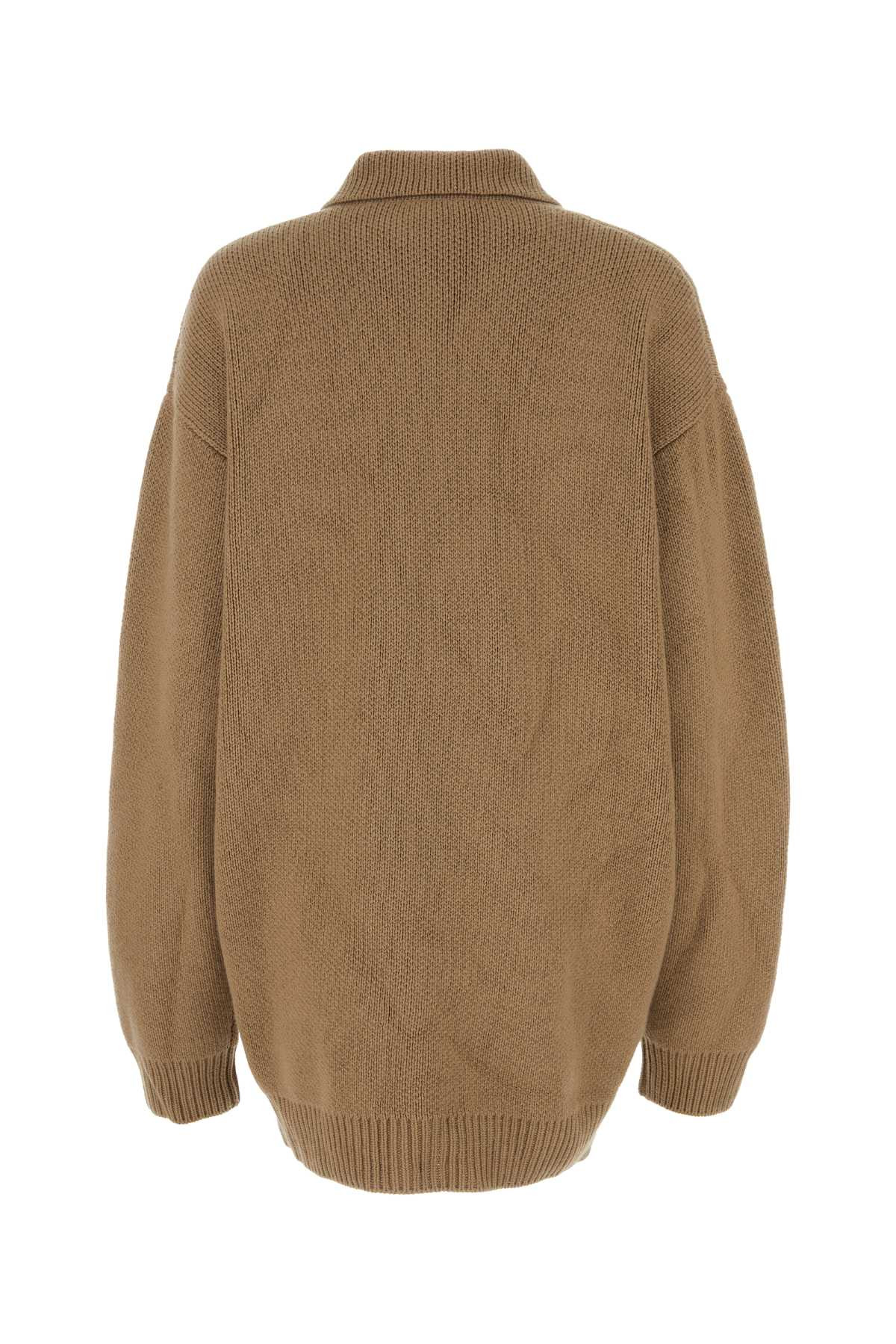 Prada Women Biscuit Cashmere Cardigan - 2