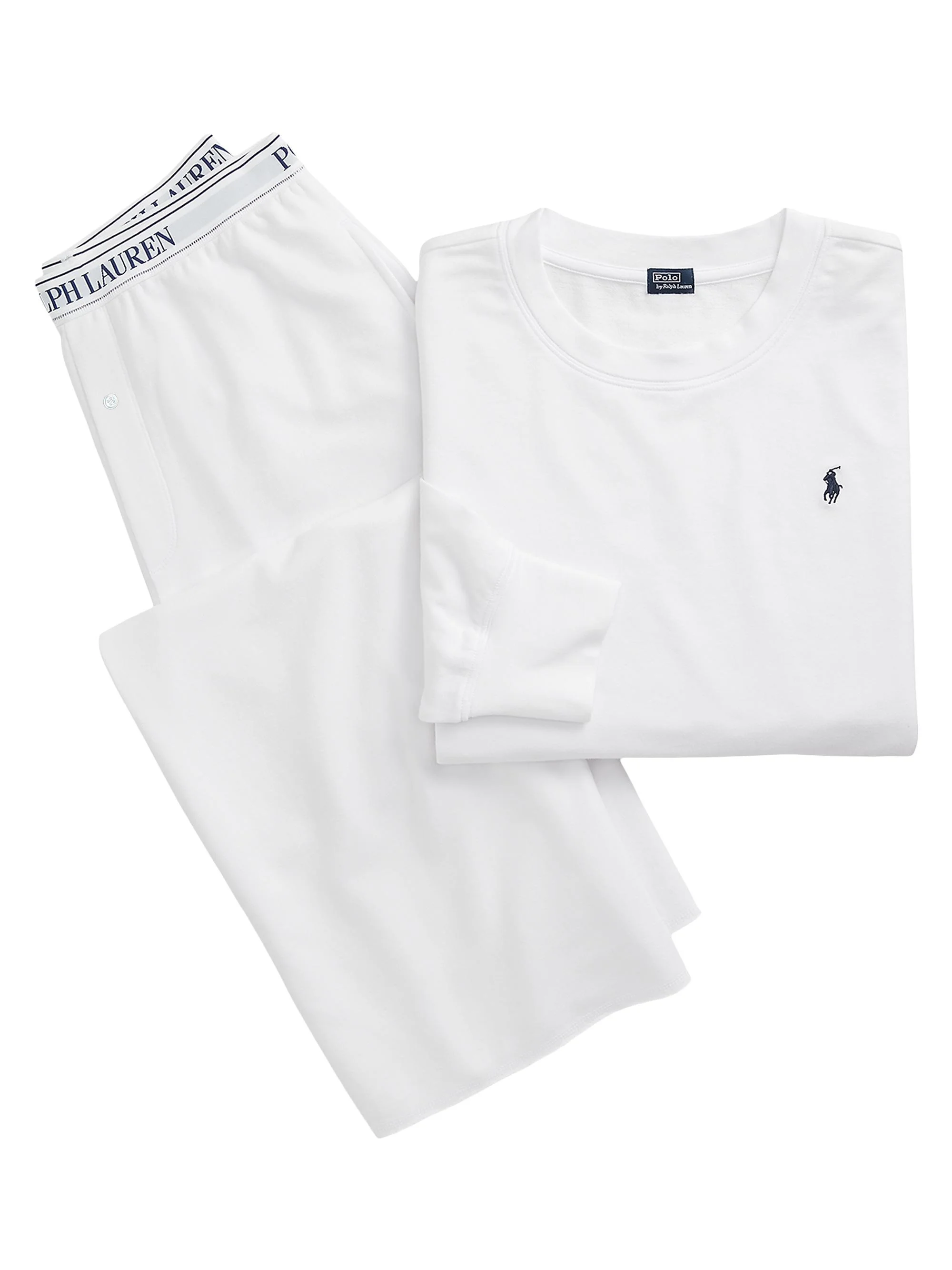 Women's French Terry 2-Piece Pajama Set - White Cloud - 1