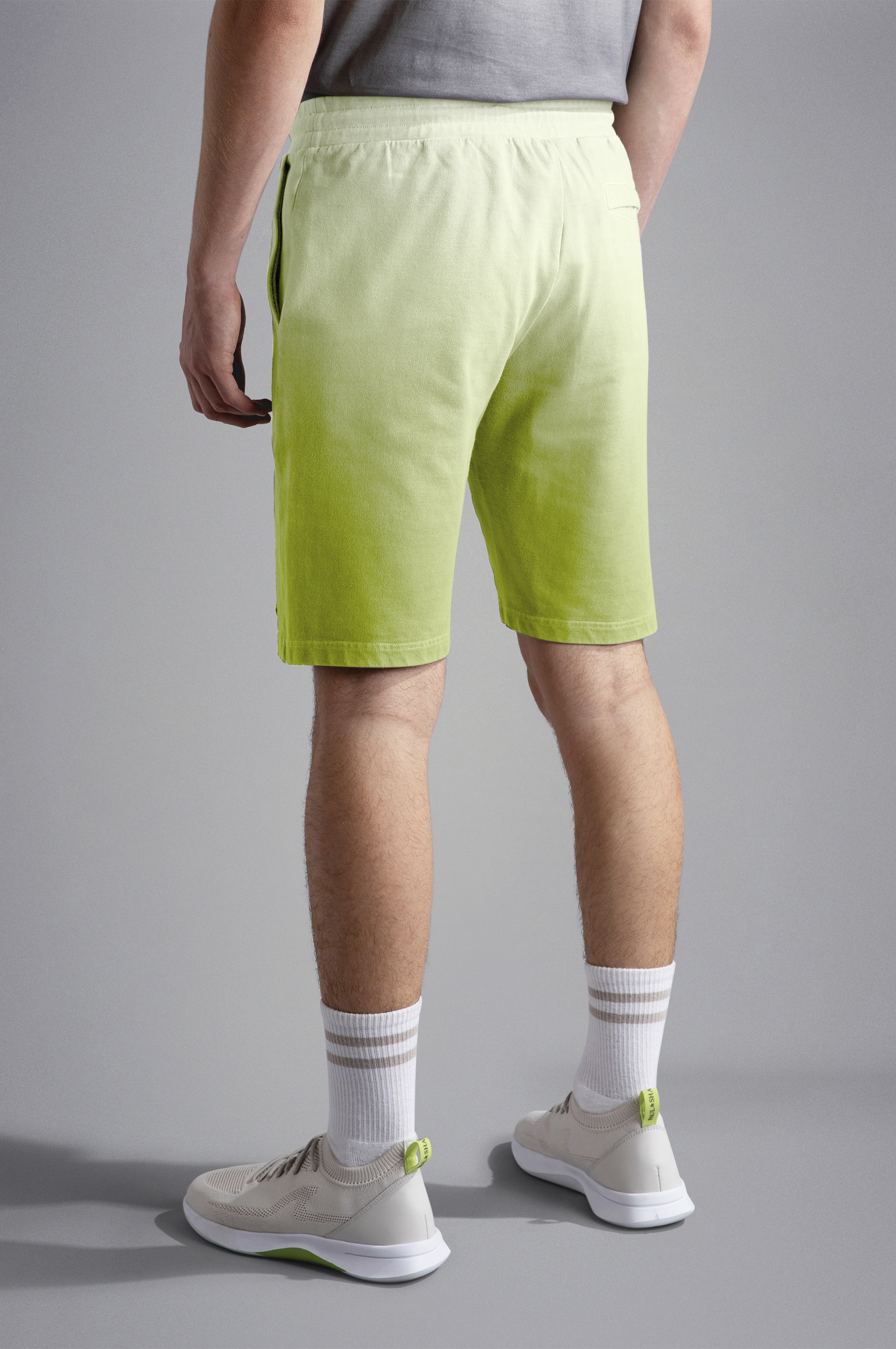 GARMENT DYED COTTON BERMUDA SHORTS - 3