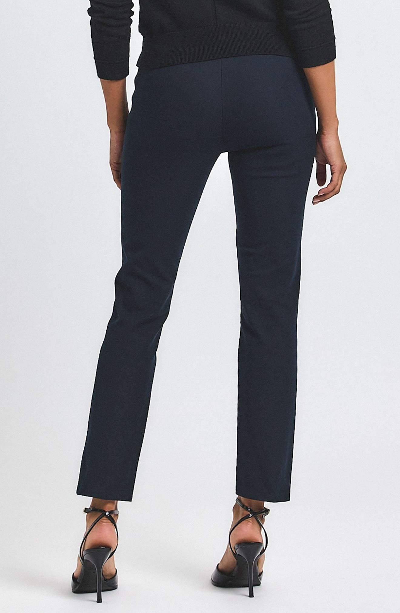Derek Lam 10 Crosby Robertson Slim Straight Leg Pants in Midnight at Nordstrom - 2