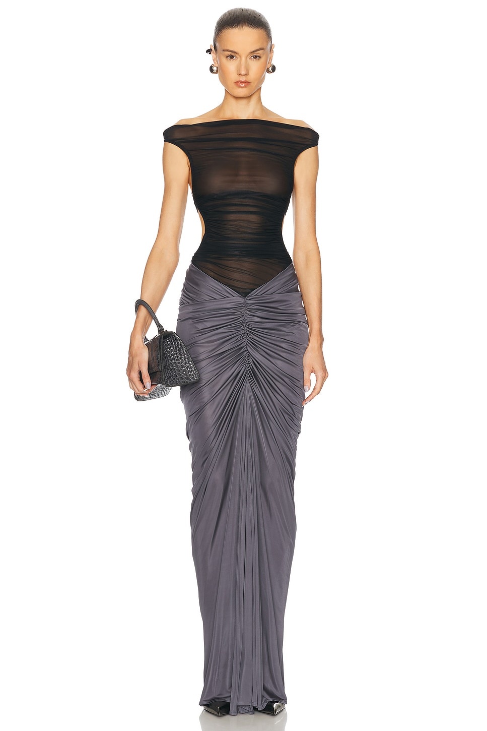 Ruched Pocket Long Skirt - 5