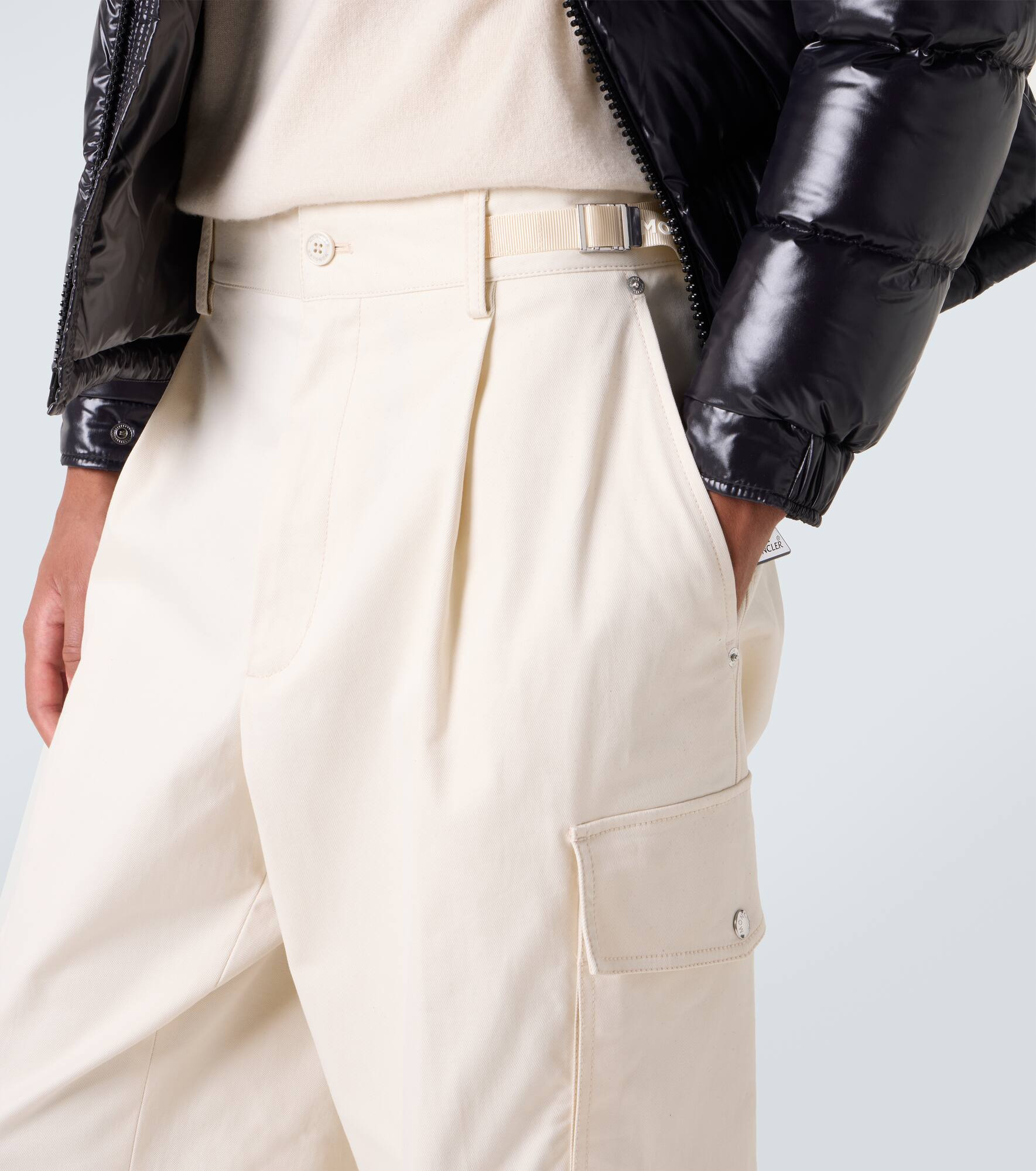 Cotton-blend cargo pants - 5