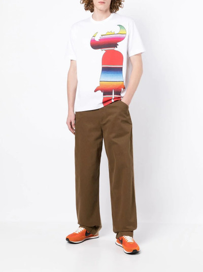 Junya Watanabe MAN graphic-print crew-neck T-shirt outlook