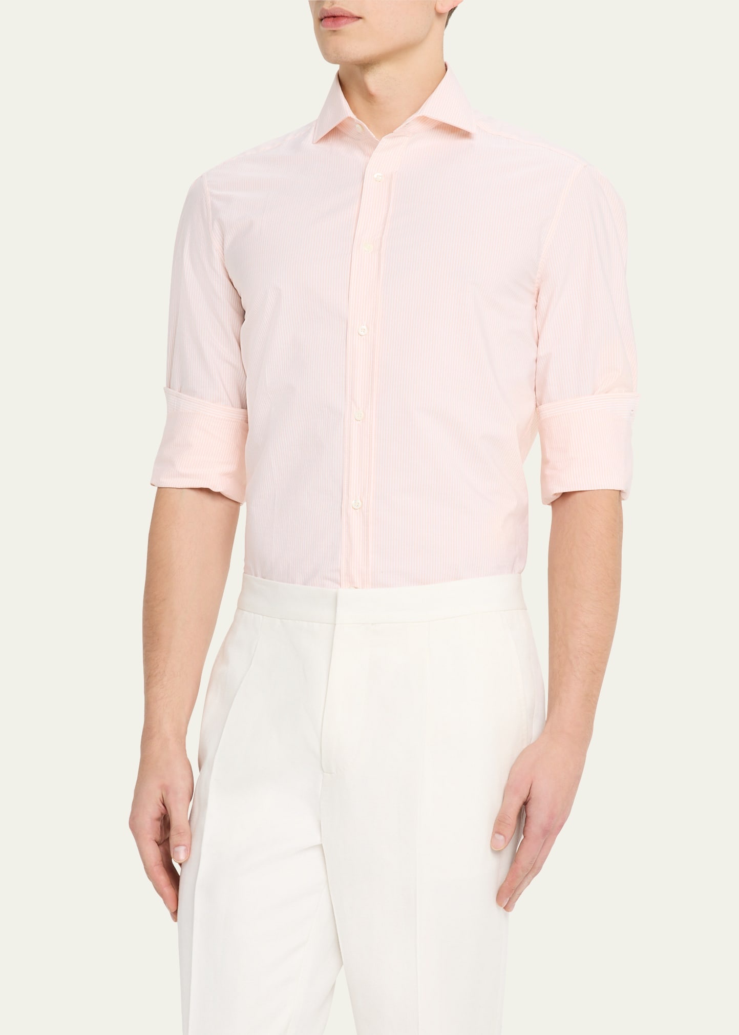 Men's Cotton Bacchetta Stripe Sport Shirt - 4