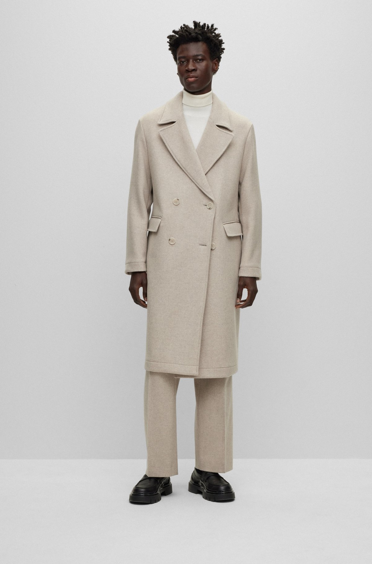ALL-GENDER RELAXED-FIT COAT IN WOOL - 2