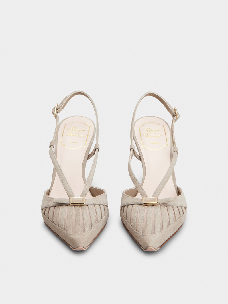 Virgule D'Orsay Pumps in suede 7