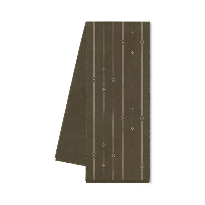 Monogram Stripes Scarf 1