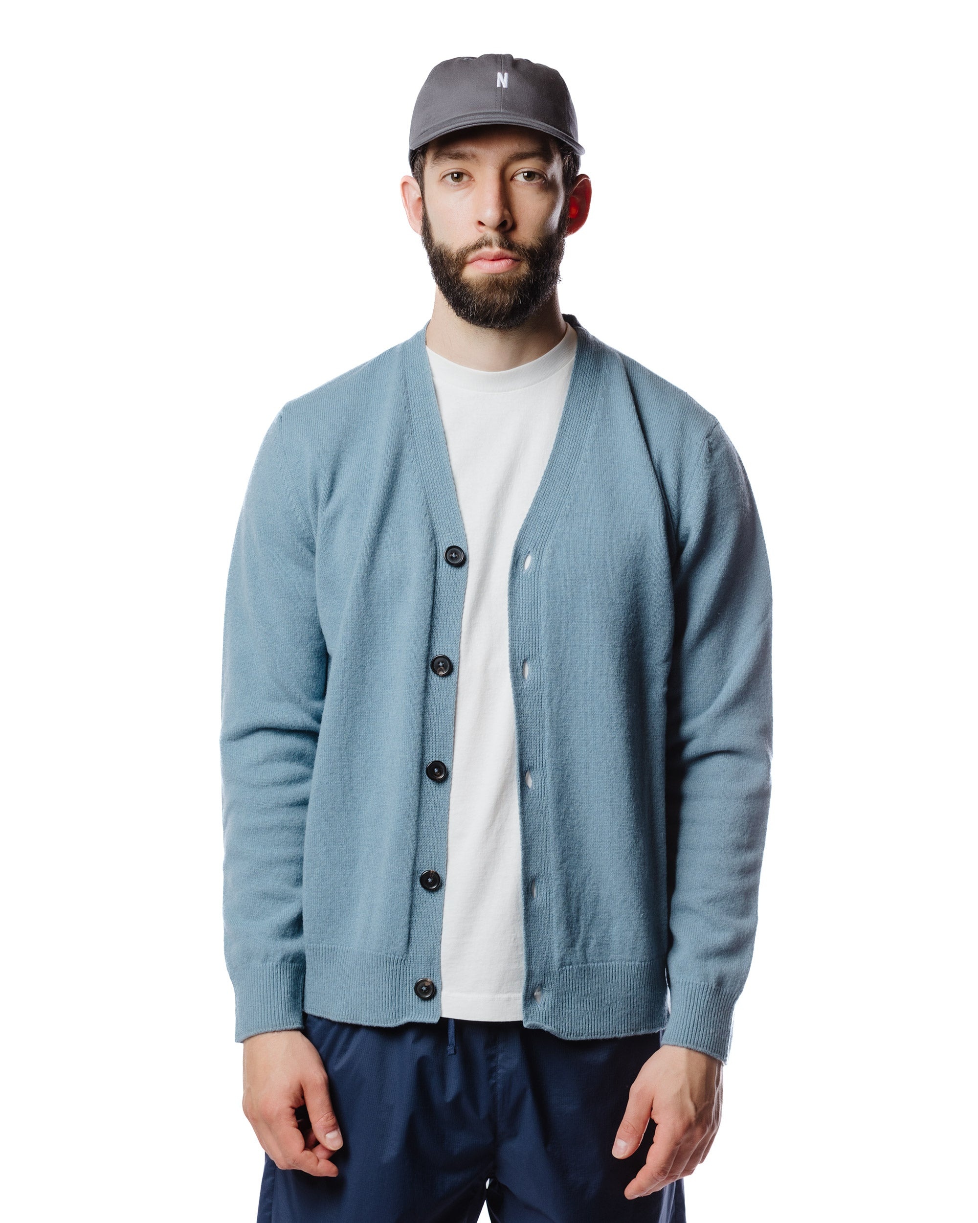 Adam Lambswool Light Stone Blue - 3