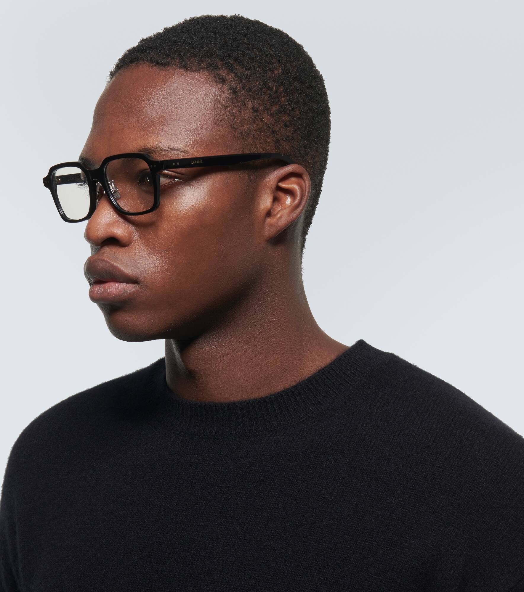 Thin 2 Dots square glasses - 3