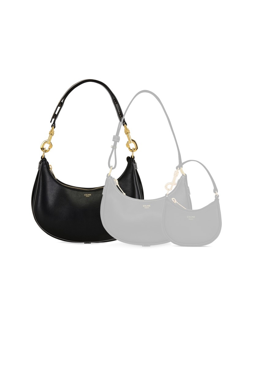 Medium Ava Strap Bag in Gabardine with Triomphe Bouclette - 7