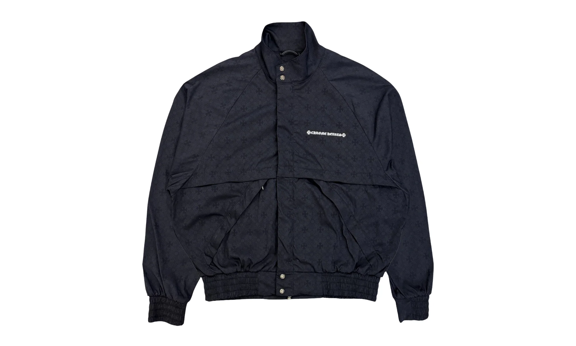 Match Point Motif Windbreaker Jacket "Black" CHRM1111 - 1