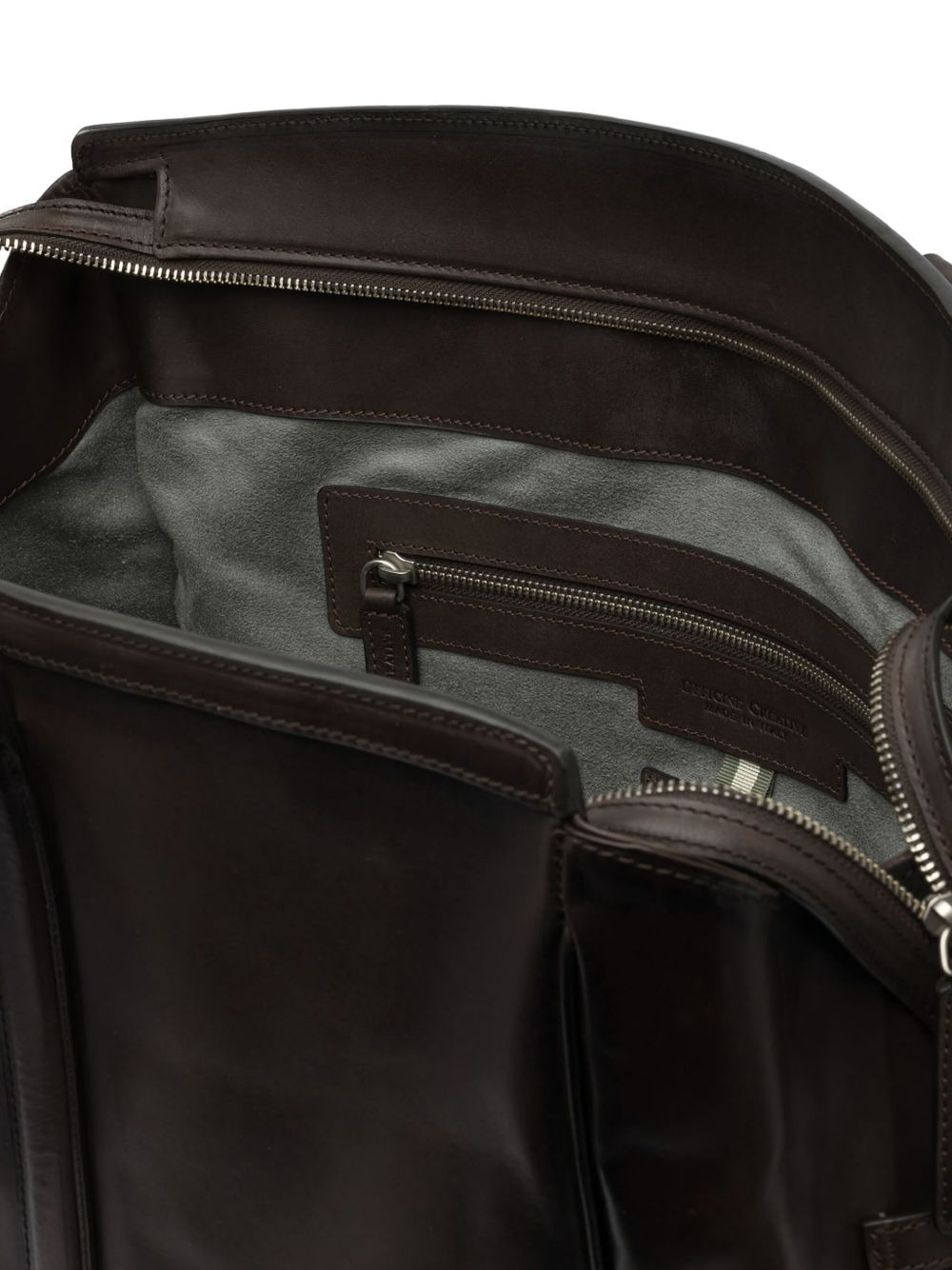 Quentin leather panelled tote bag - 4