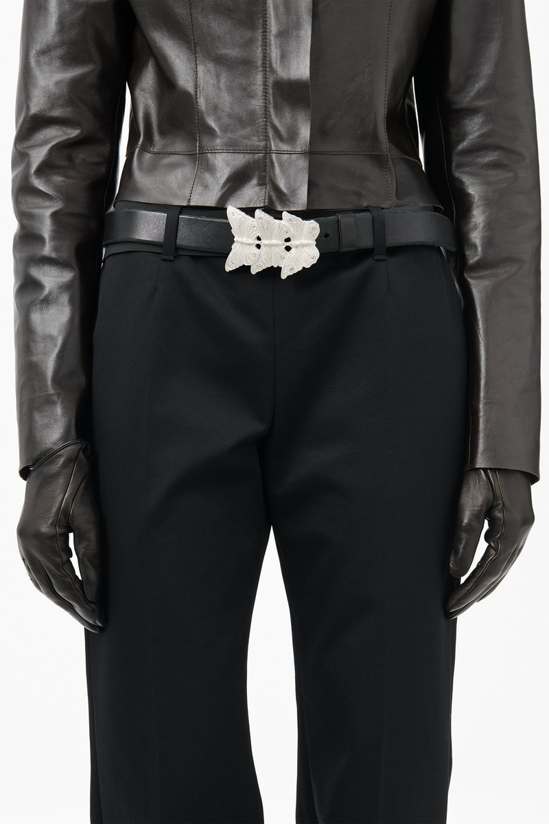 Butterfly Belt Oily Black Leather 3