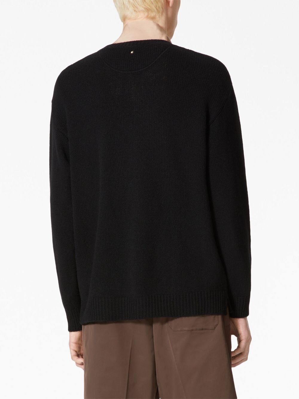 stud-embellished cashmere jumper - 4