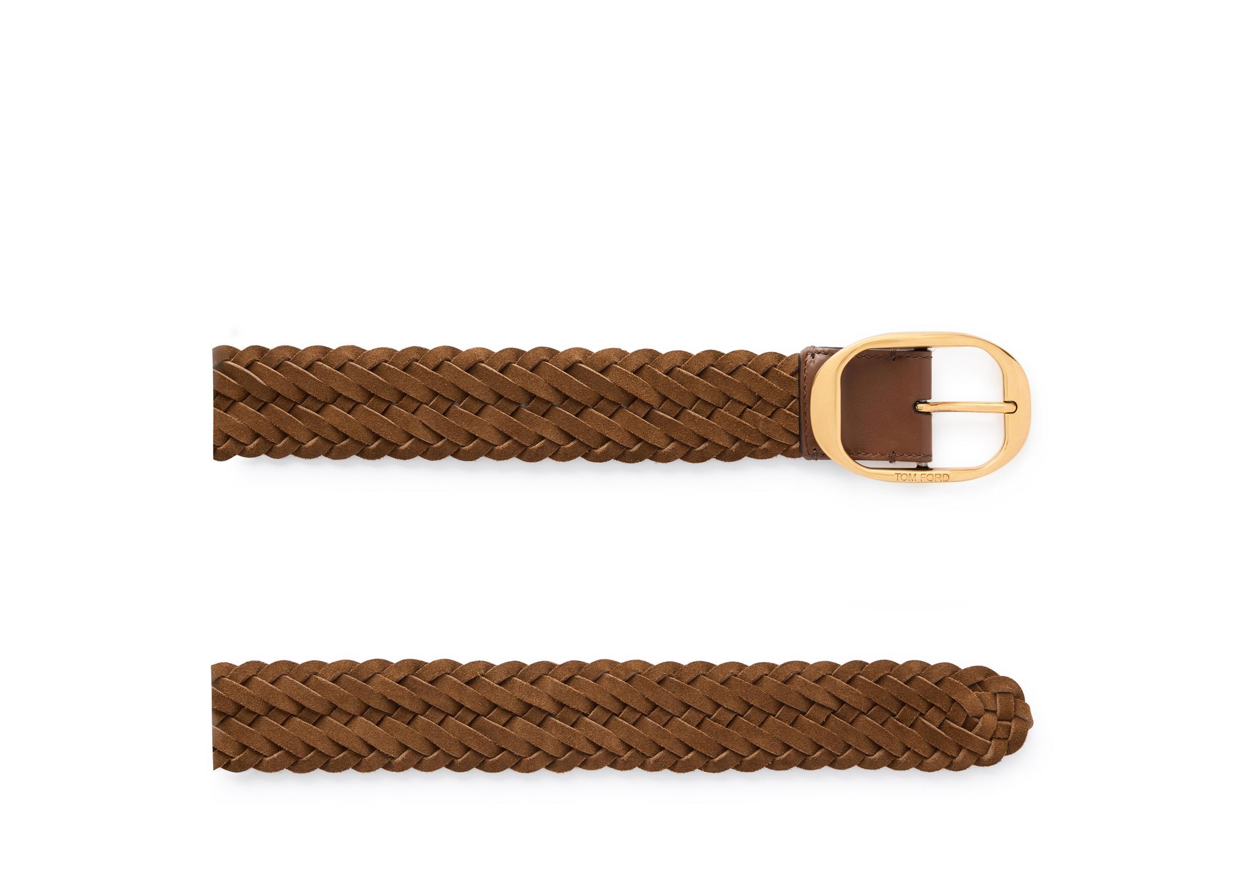 WOVEN SUEDE OVAL BELT - 2