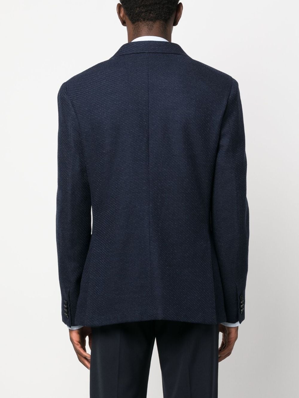 single-breasted wool blazer - 6