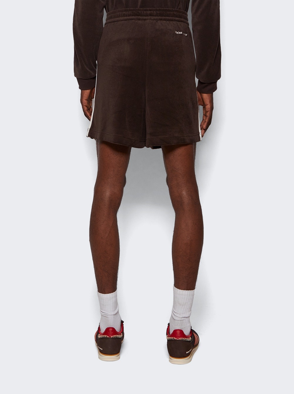 x Wales Bonner twill shorts in brown - Adidas