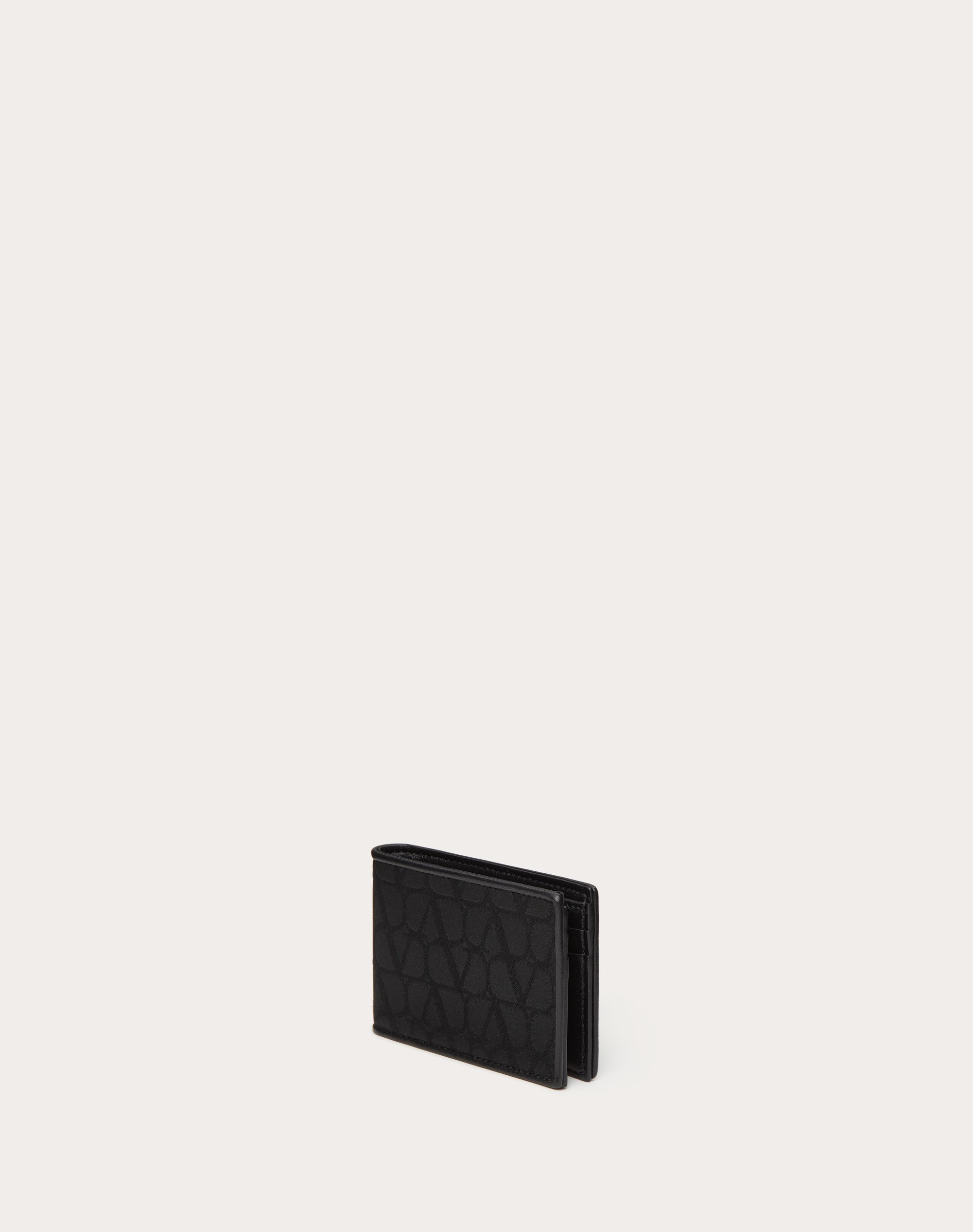 TOILE ICONOGRAPHE WALLET IN TECHNICAL FABRIC WITH LEATHER DETAILS - 4