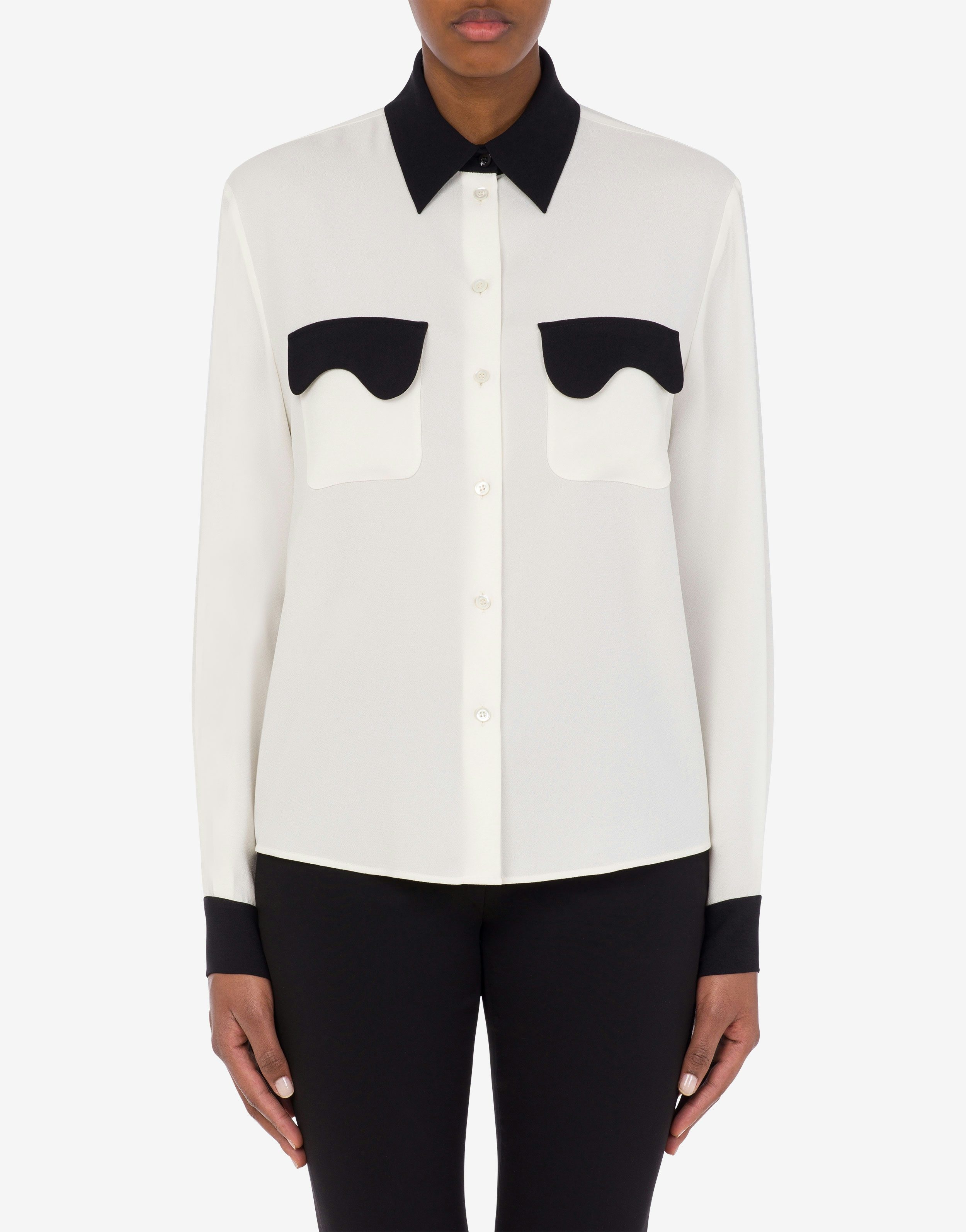 MORPHED POCKETS ENVERS SATIN SHIRT - 2