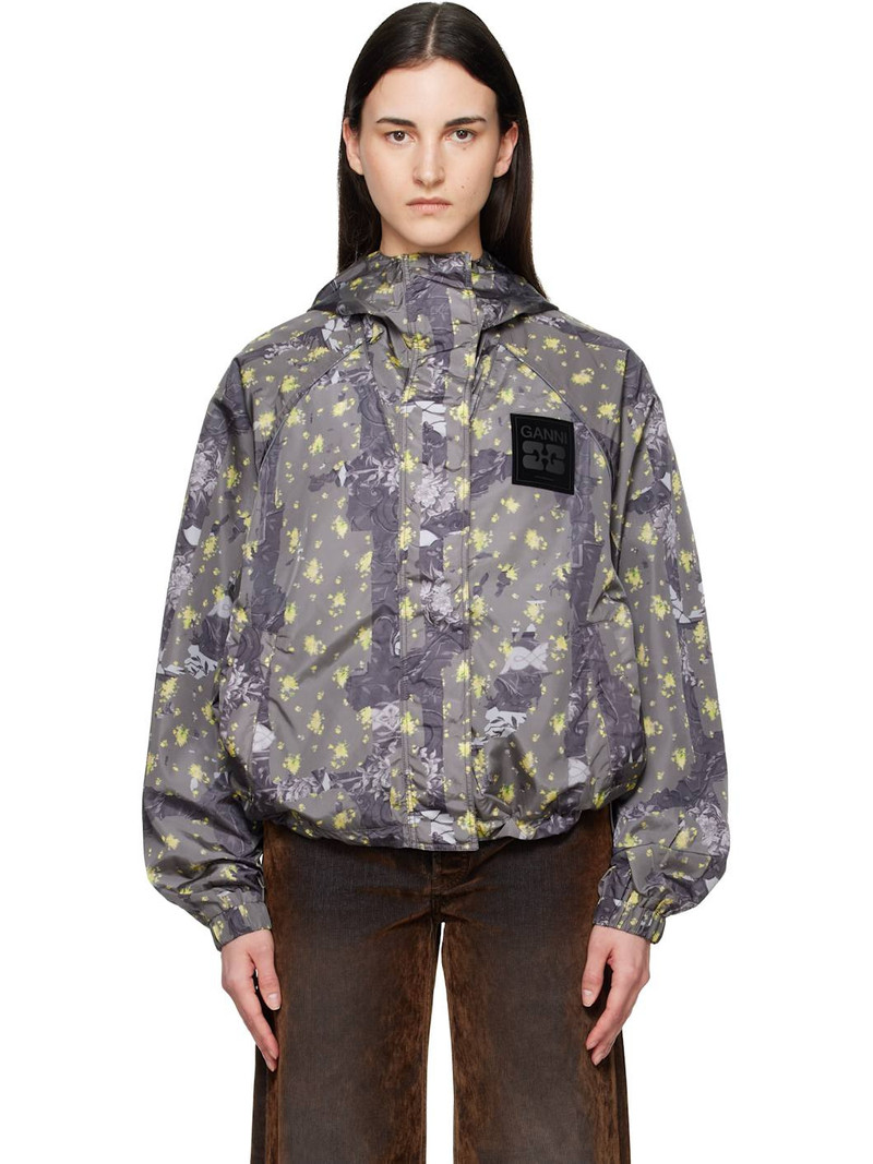 Gray Flowers Jacket 1