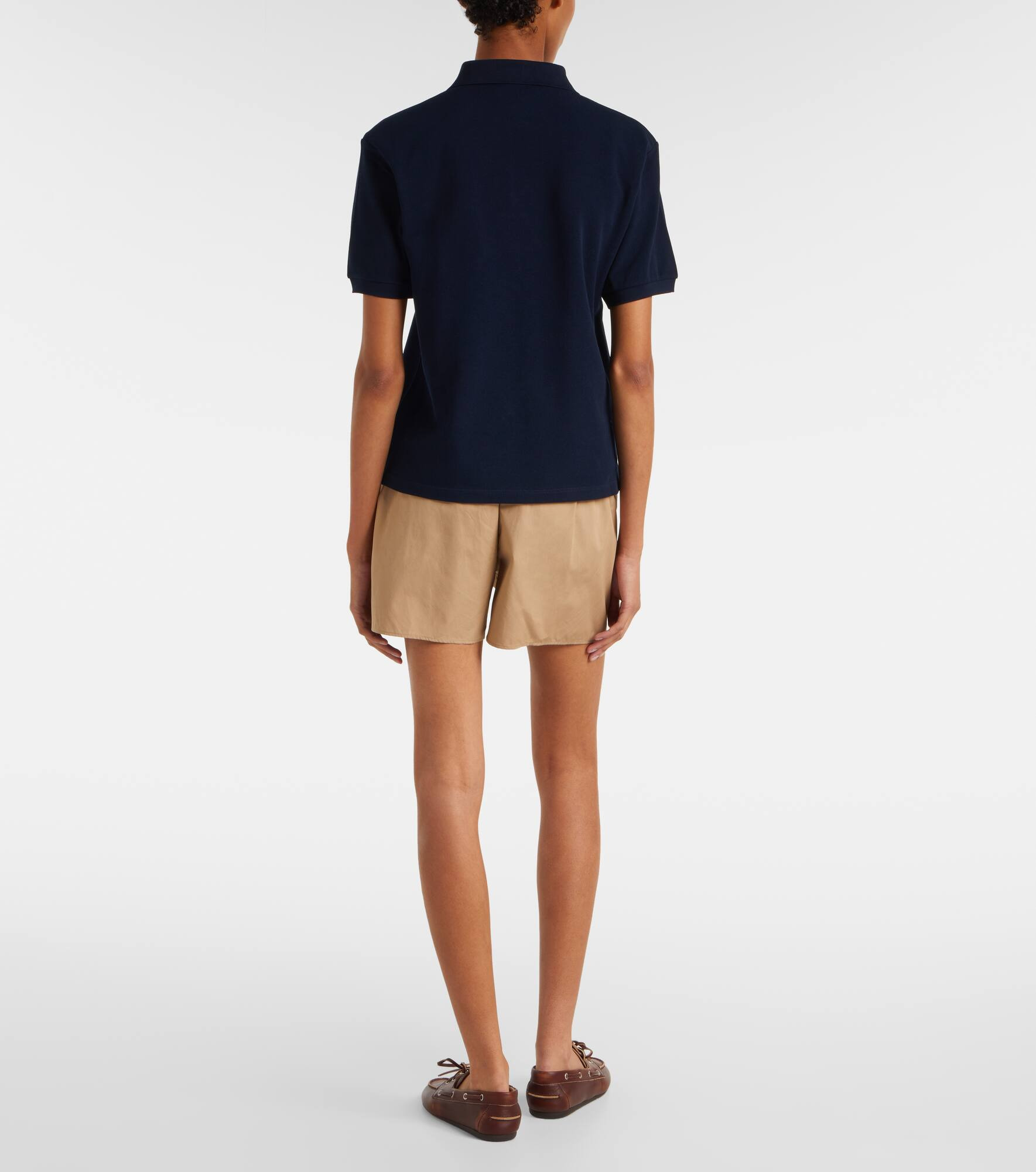 Logo cotton piqué polo shirt - 3