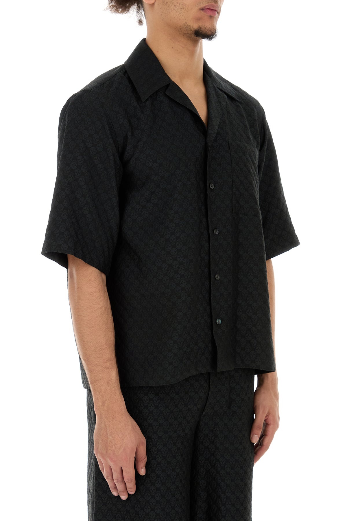 Black viscose blend shirt - 3