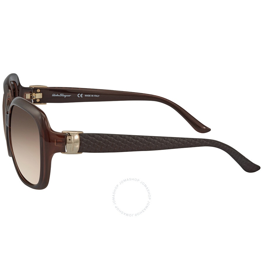 Salvatore Ferragamo Brown Gradient Rectangular Ladies Sunglasses SF739SA 210 59 - 4