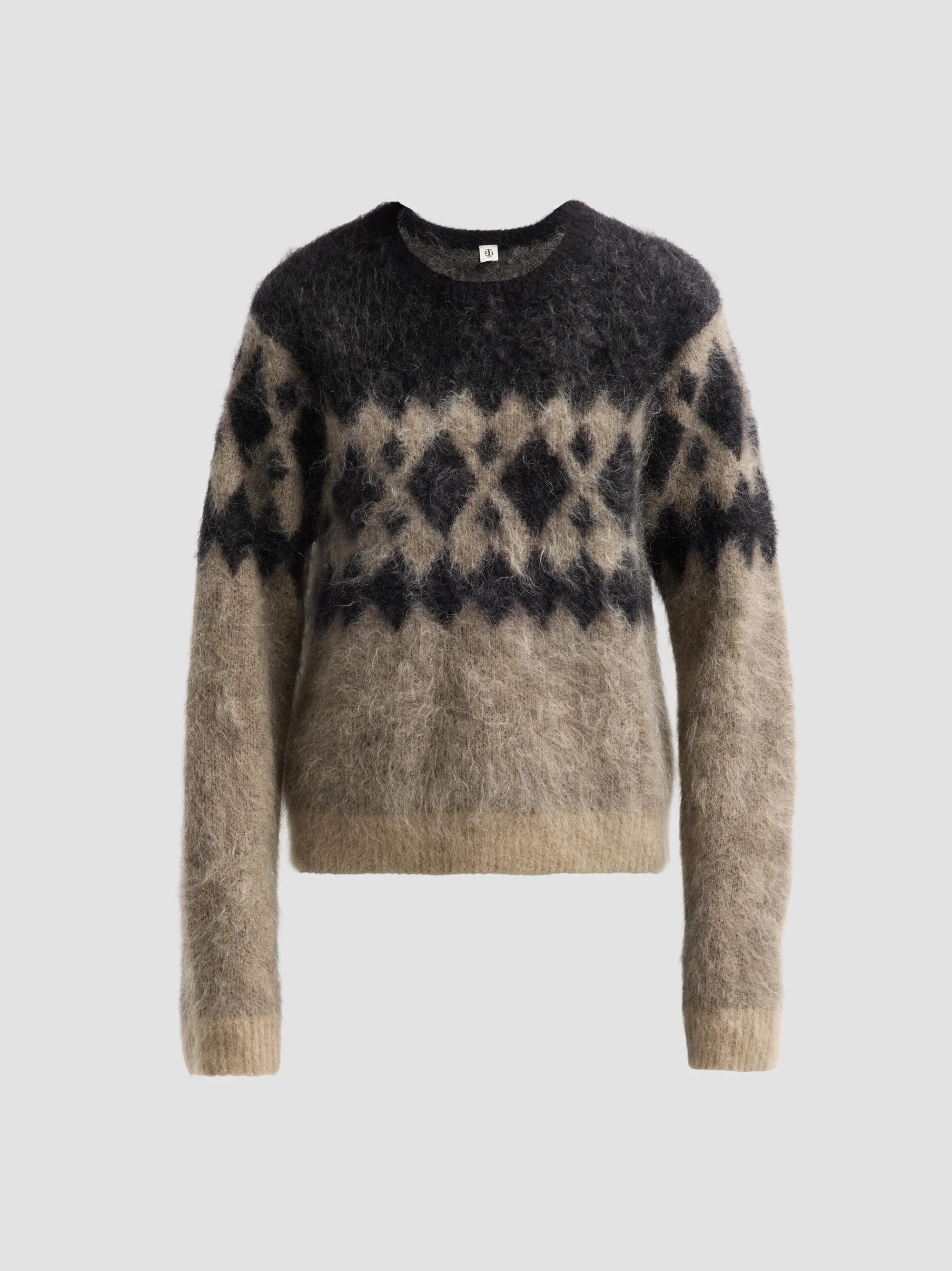 Women's Roma Argyle Mohair-Blend Sweater - Multicolor - 1
