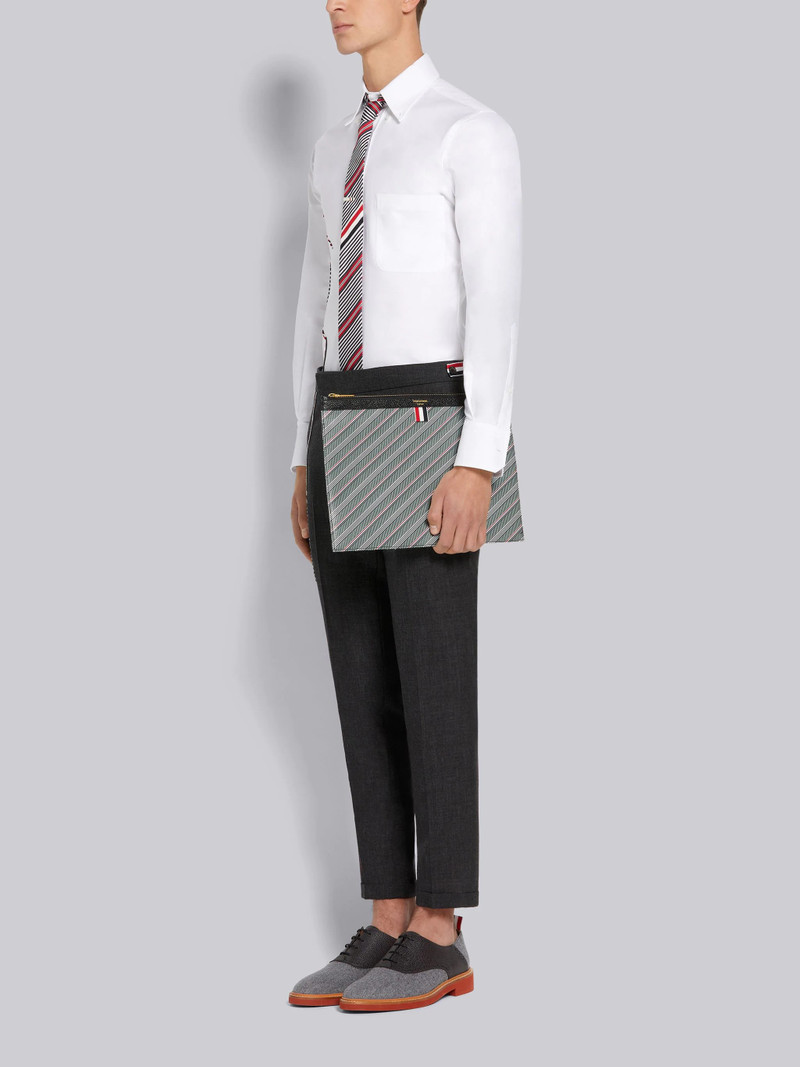 Medium Grey Monogram Coated Canvas Medium Zippered Document Holder 4