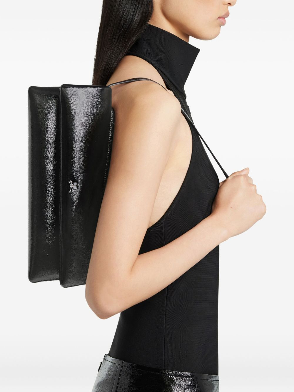 naplack leather shoulder bag - 2