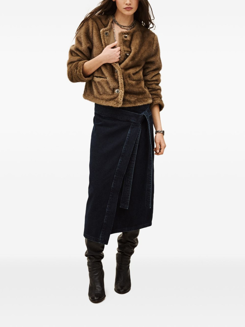 ba&sh Timy tie-wrap skirt outlook