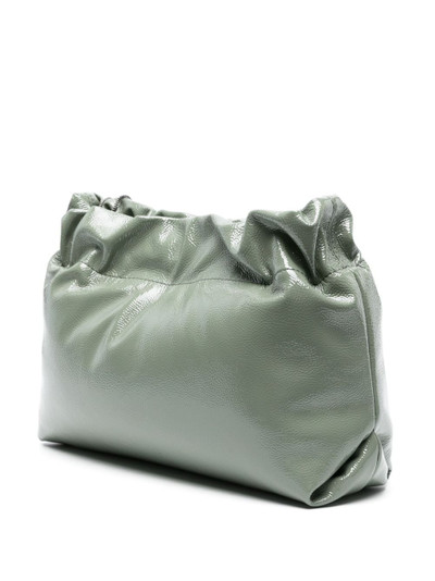 Brunello Cucinelli logo-debossed leather shoulder bag outlook
