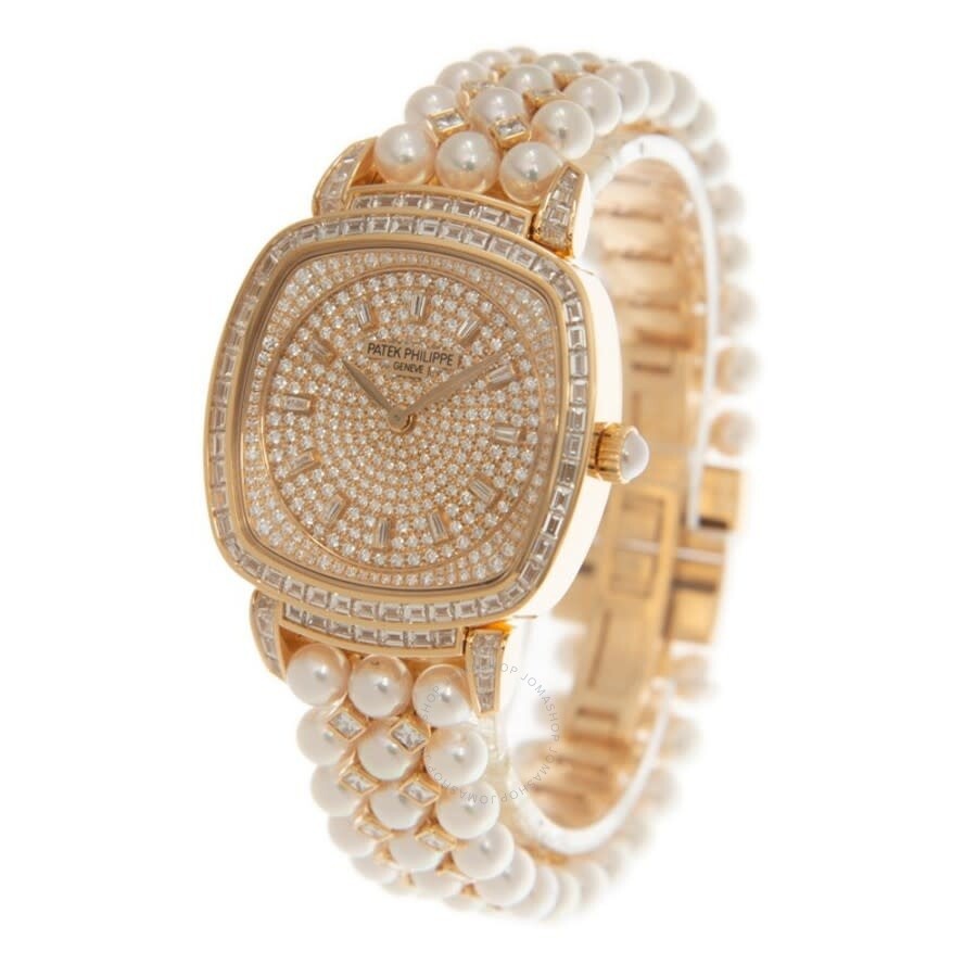 Patek Philippe Gondolo Hand Wind Diamond Gold Dial Ladies Watch 7042/1OOR-010 - 4